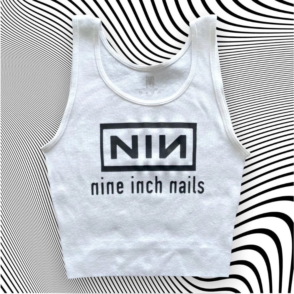 Nine Inch Nails Band Unisex Cropped Tank